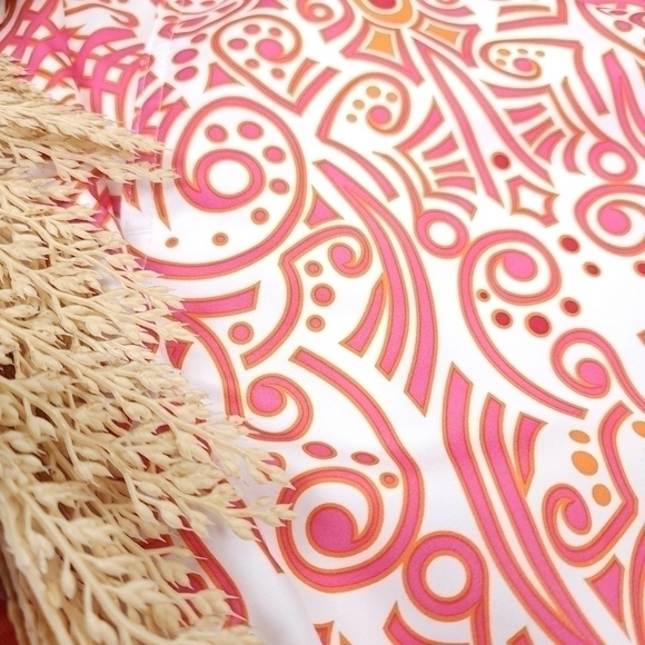 New Adidas ClimaCool Orange Pink White Patterned Golf Tennis Skort Sz 6 - Picture 5 of 14